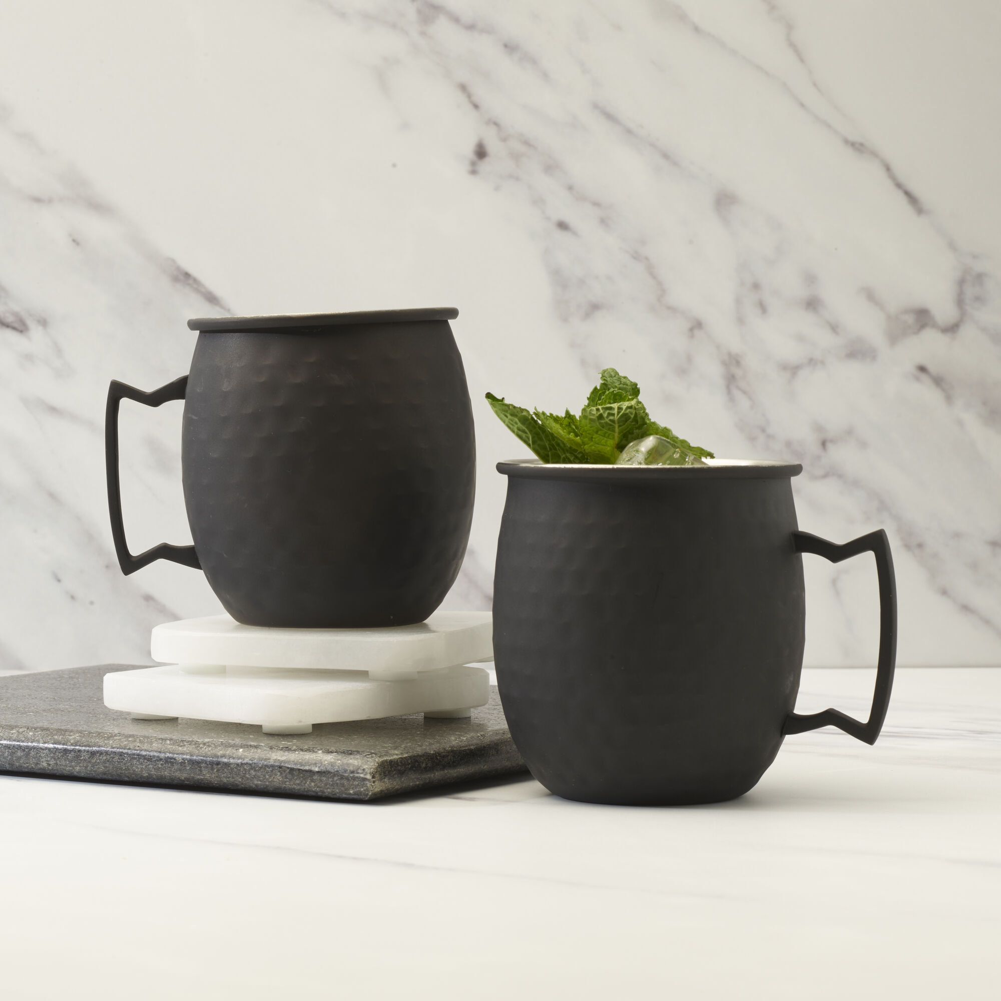 Houdini Hammered 18 oz. Copper Plated Moscow Mule Mugs | Wayfair